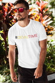 T-shirt wit unisex rode duivels #deviltime EK belgie