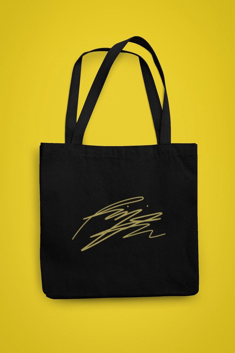 BTS Rapmon Signature Totebag for fans | Army Dynamite | Love Sign | One-Size Zwart