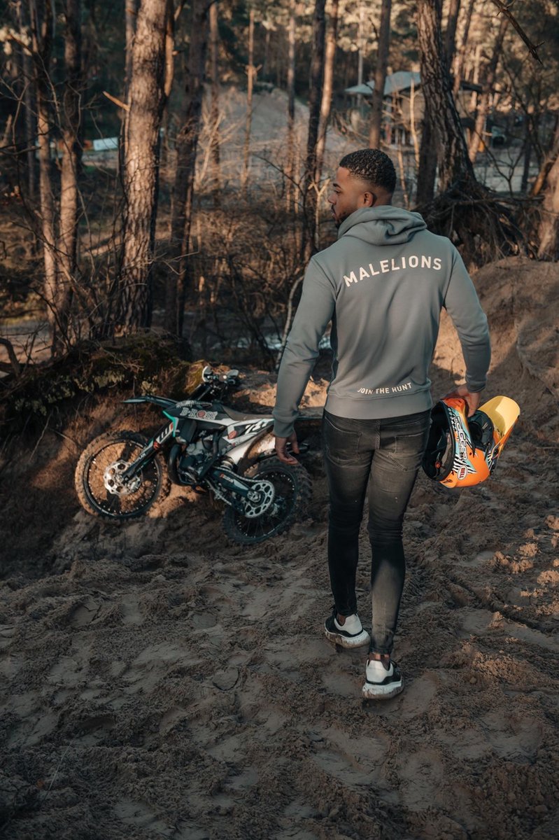 Malelions Firat Hoodie - Matt Grey/Yellow