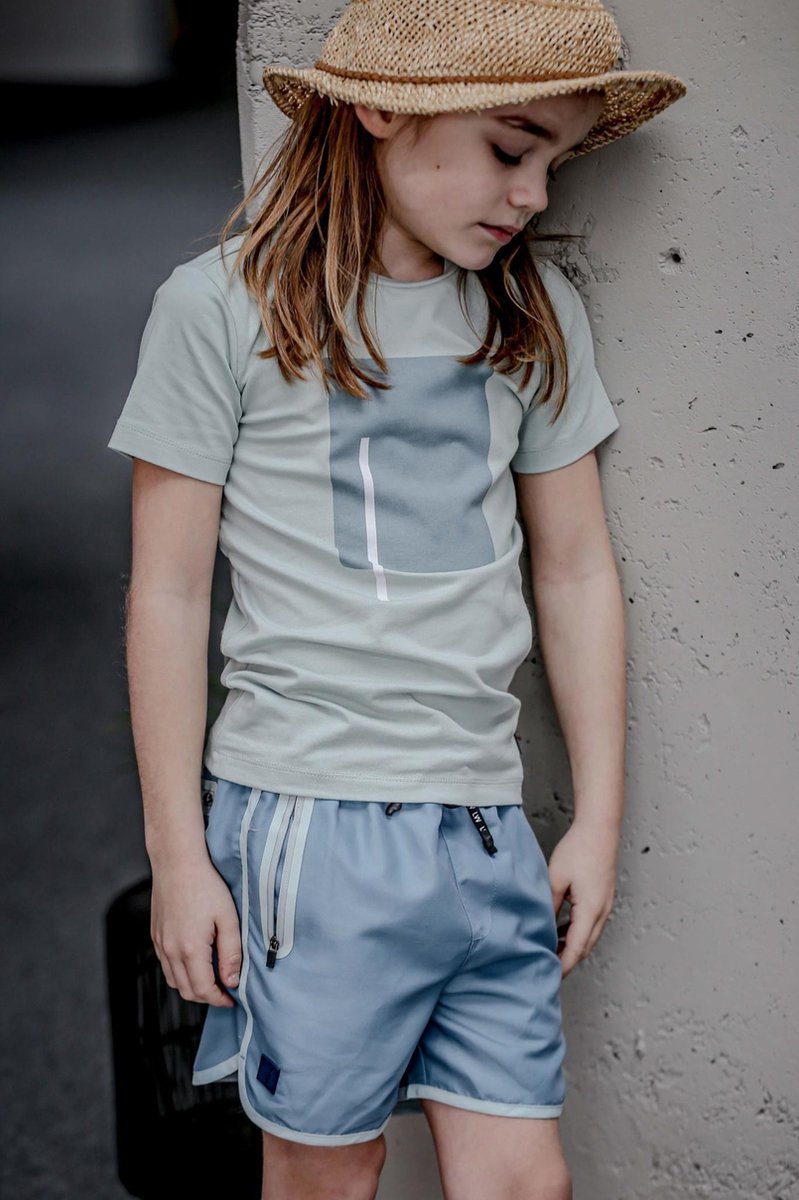 Levv jongens t-shirt Math Cloud Blue