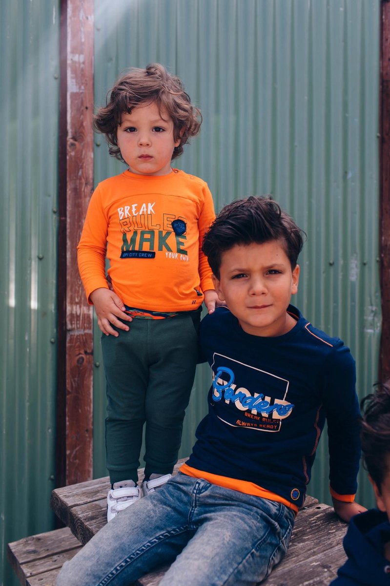 Quapi baby jongens shirt Epke Tiger Orange
