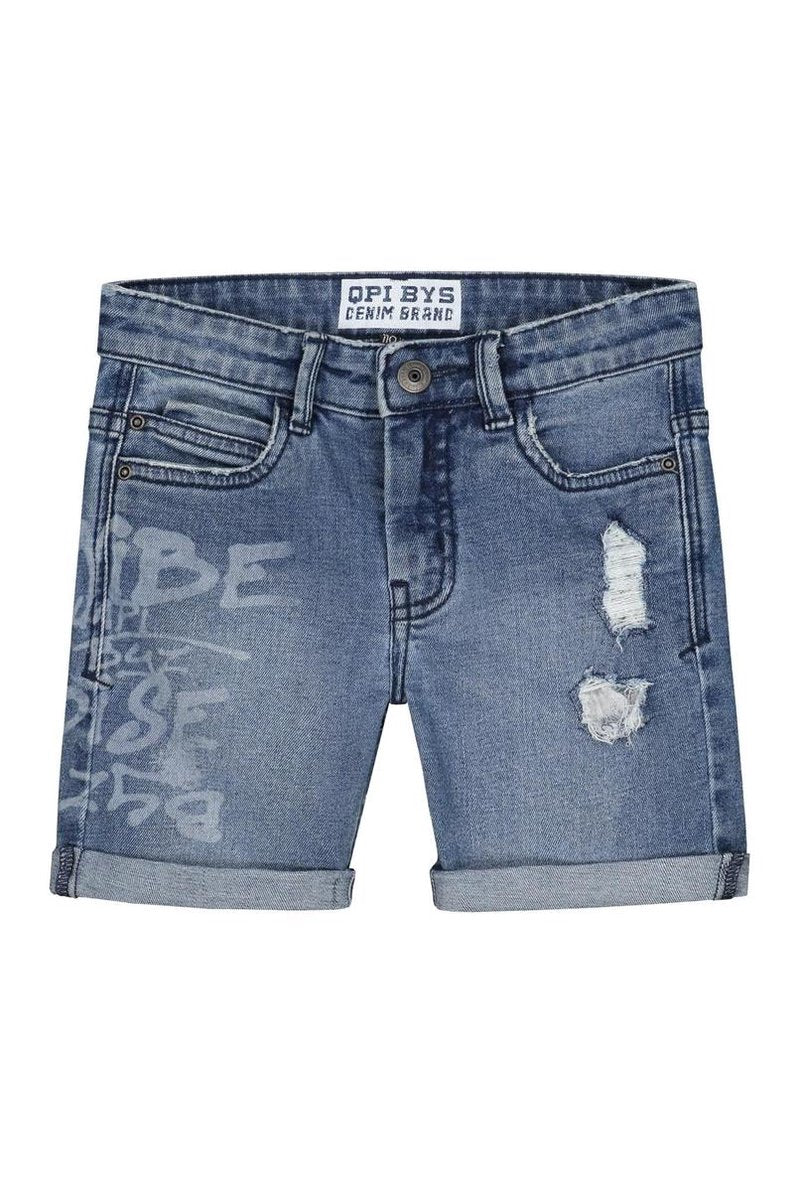 Quapi short August mid blue denim