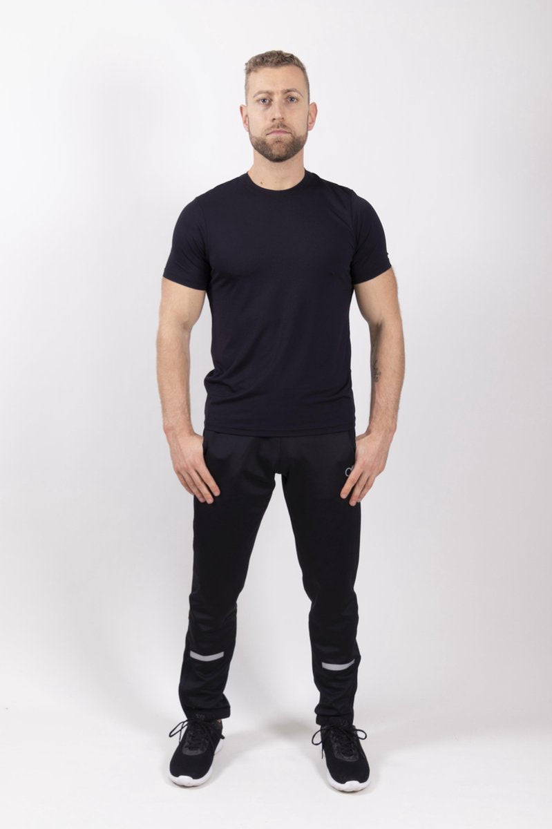 Oranĝo S/S Sportshirt Heren - Maat S