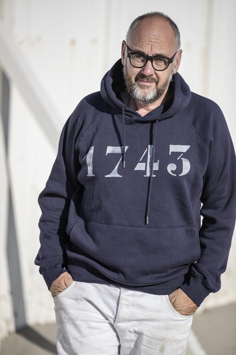 Hoodie 1743 - L - navy blue