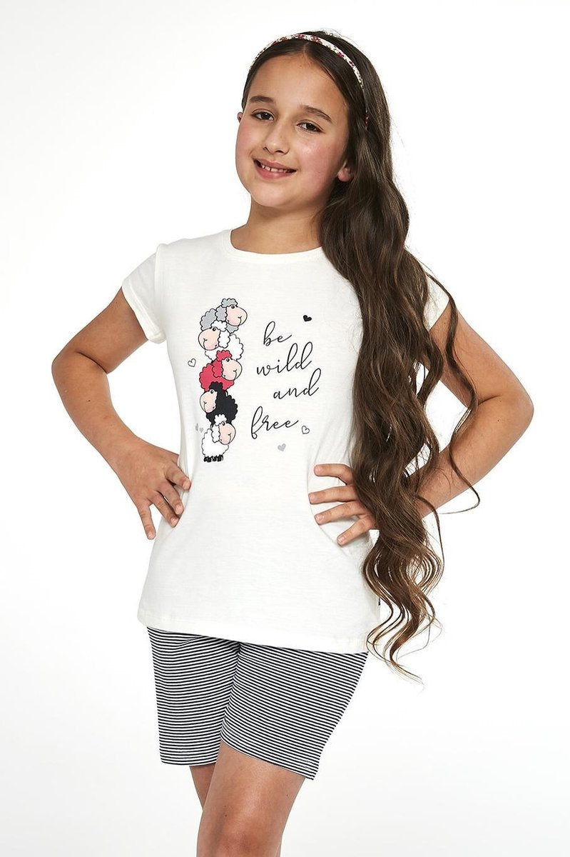 Cornette Katoenen Pyama Meisjes | Korte Mouw Korte Broek | Pyjama Meisjes | Shortama Meisjes |  Be Wild 788/83 158/164