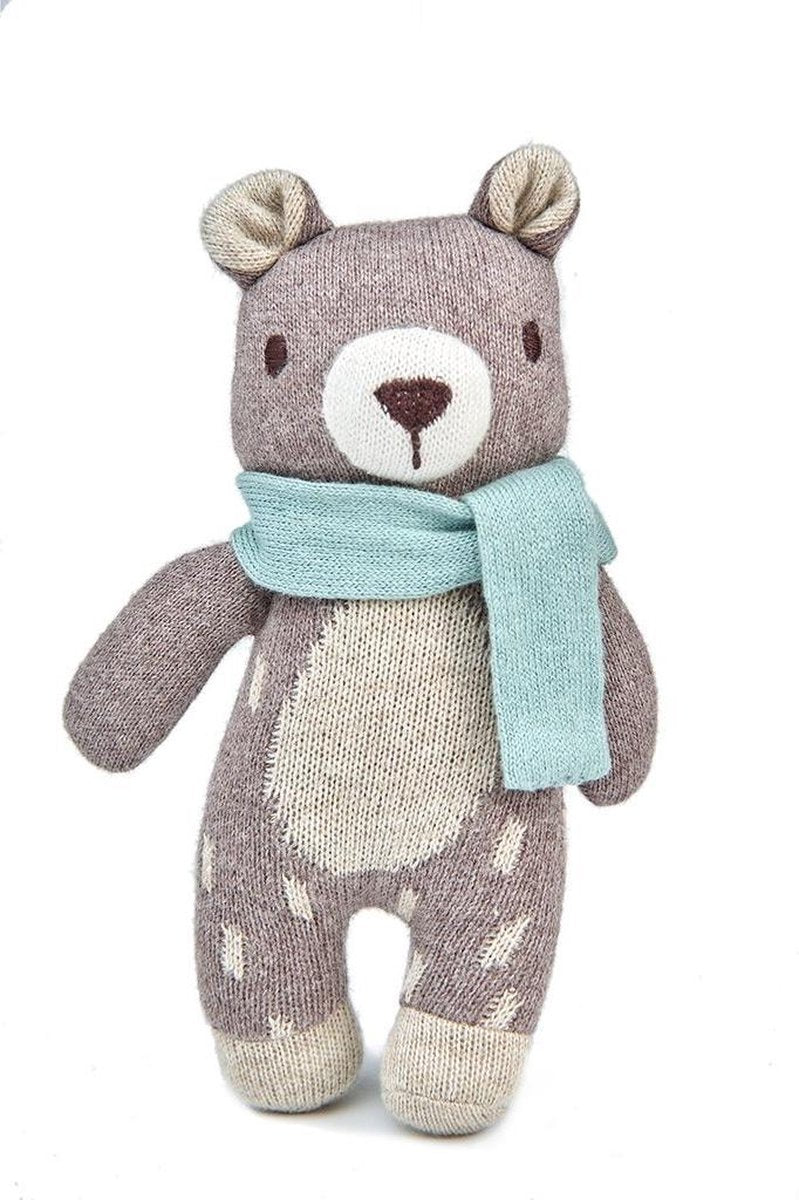 Threadbear Fred Gebreide Teddybeer 18 cm