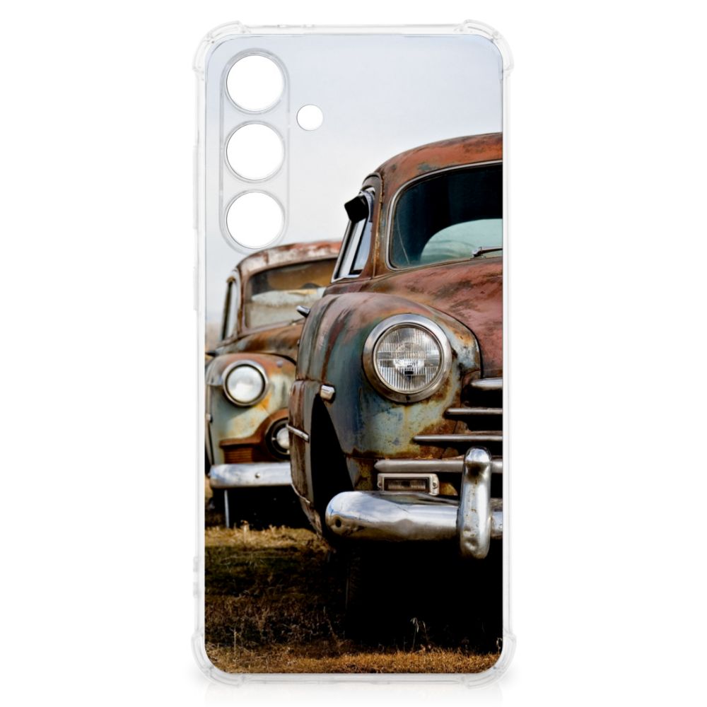 Samsung Galaxy S24 FE Anti-shock Hoesje met foto Vintage Auto