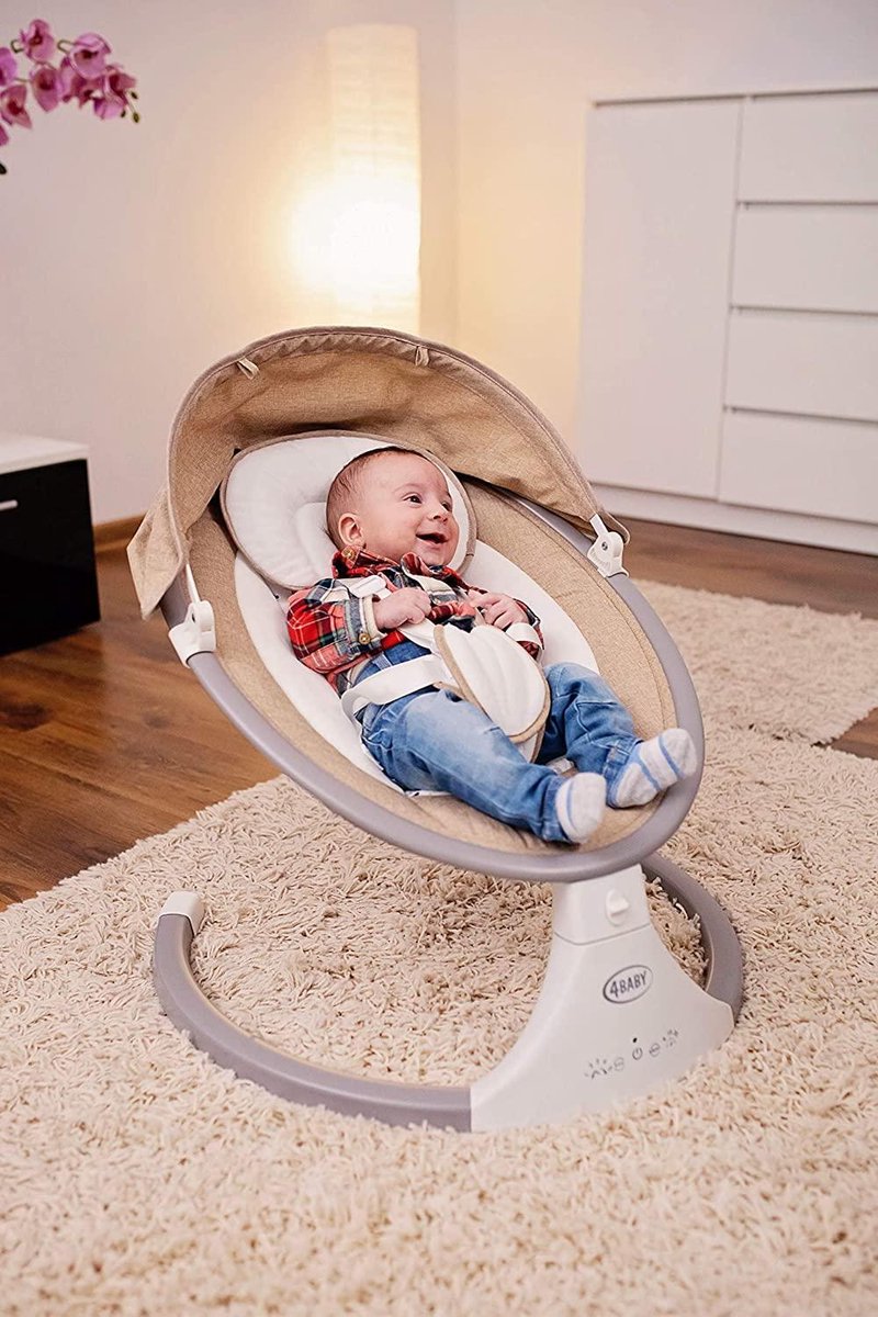 Baby Wipstoel - Zinaps Elektrische Kinderen Swing Baby Rocker Elektrische Swing Functie Elektrische Baby Rocker Rocker Swing Baby Swing Electric Toy Hanger Rock'n Relax -  (WK 02124)
