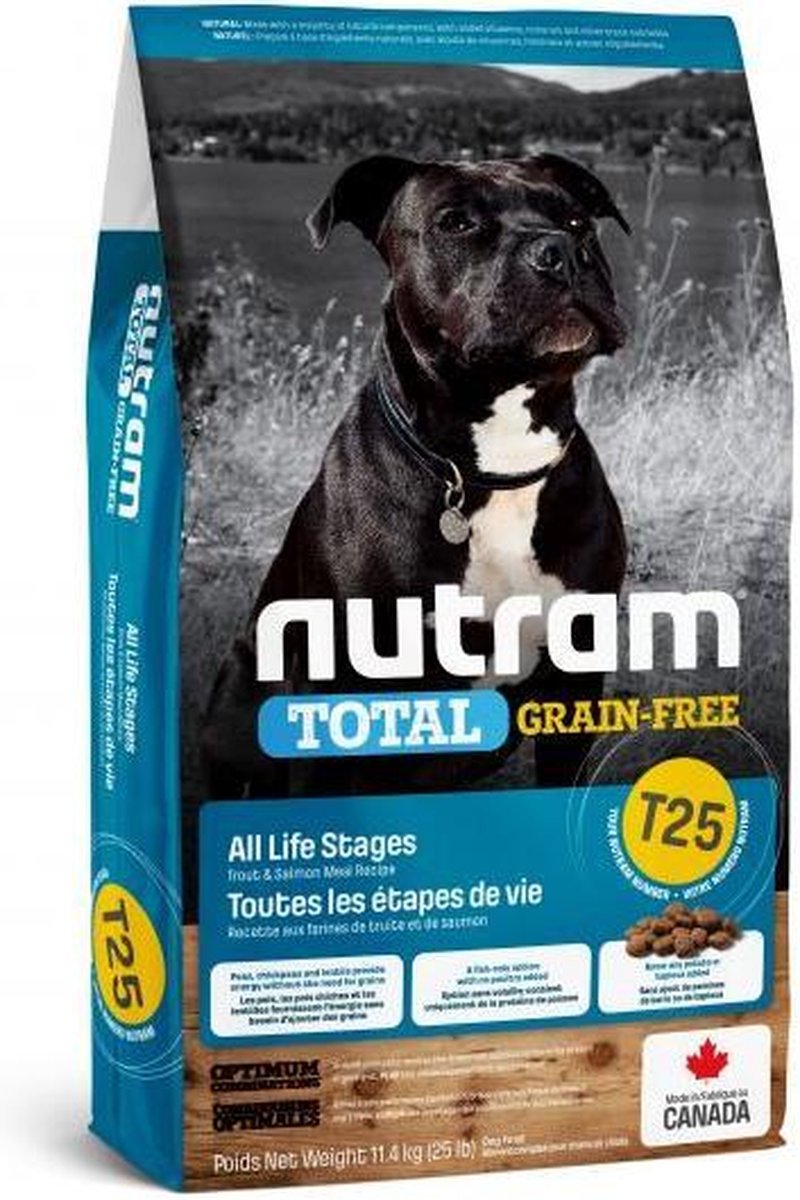 Nutram hondenvoer Graanvrij Zalm en Forel T25 11