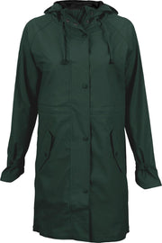Ralka Regenjas Dames - Mizzle - Donkergroen/Zwart - 40