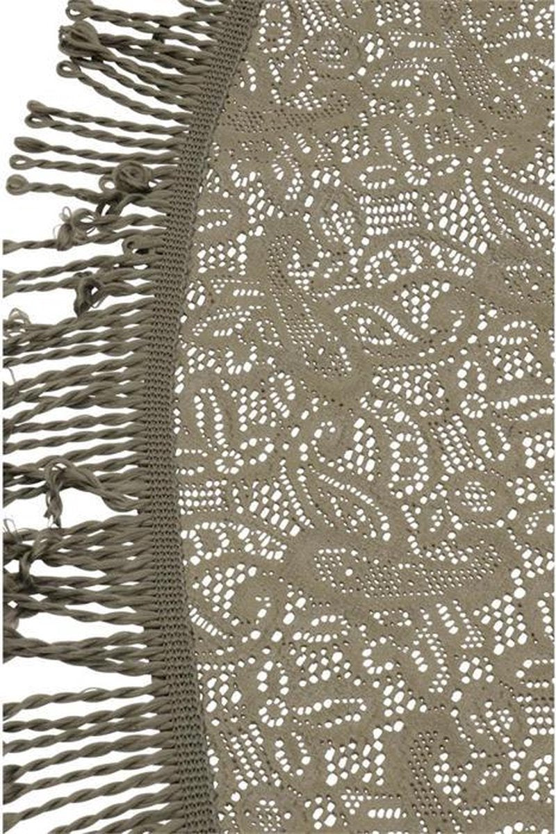 LesliLiving tafelkleed grijs 140x260cm kunststof