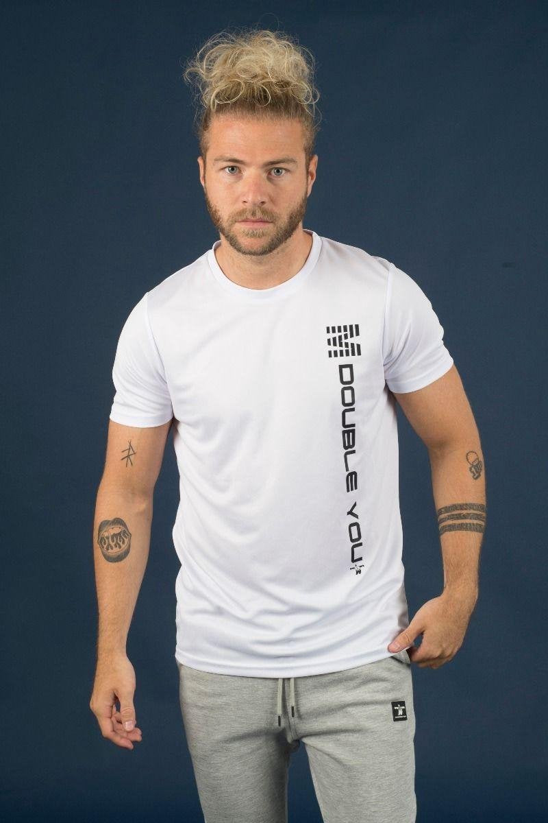 M Double You Front Reflect Logo T-Shirt - Wit - XS