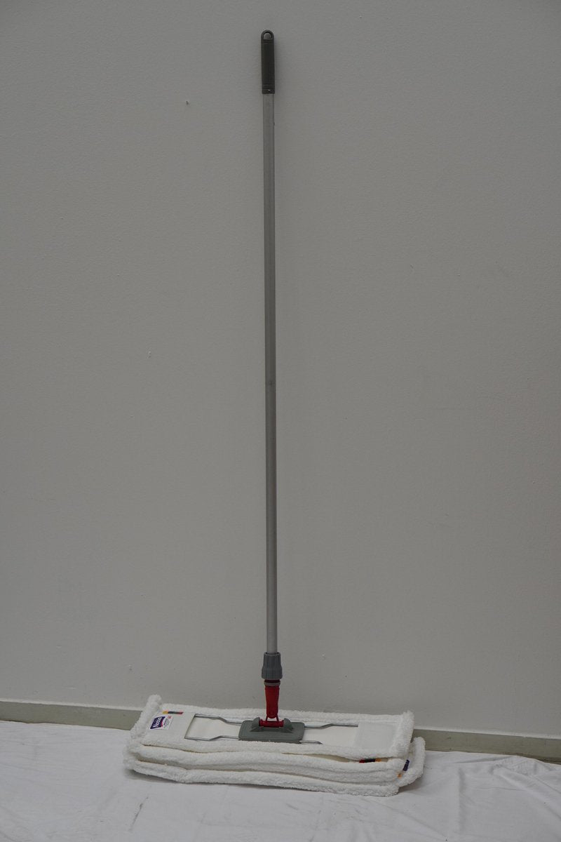 4x microvezel mop 50cm met steel en houder