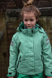 Ducksday - kerstpakket - skiset voor kinderen - vierseizoens jas en skibroek - Lex/groen - 92/98