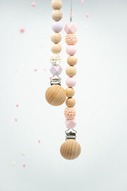 Speenkoord lila - Speen - Koord - Baby - Meisje - Kraamkado - Babyparty - Babyshower - Genderrevealparty