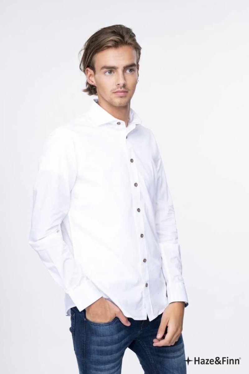 Shirt Solid Stretch Me 0103 White