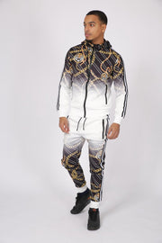 Zayne - Joggingpak - Heren - Wit - E215-2