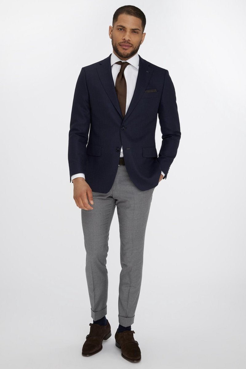 Van Gils - Mix & Match effen pantalon Bull Heren