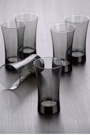 Pasabahce Azur - Zwarte Longdrinkglazen - Set van 3 - 300 ml