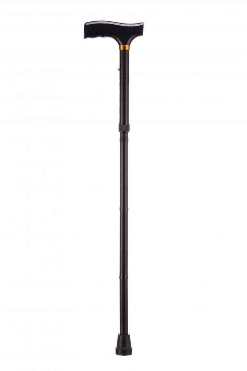 Opvouwbare wandelstok zwart 79 – 89 cm