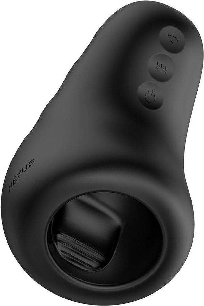 ECLIPSE Vibrating & Stroking Male Masturbator - Black