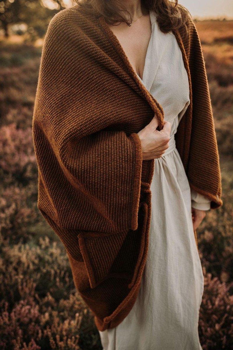 Alwero vest Tilda 100% wol rusty -