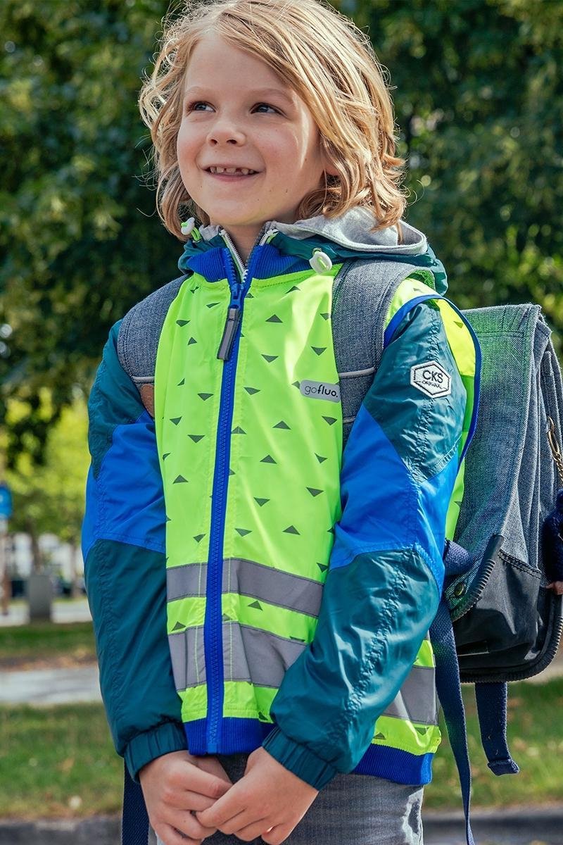 gofluo. Jackson Veiligheidshesje - Reflecterend hesje - Fluoriserend - Veiligheidsvest - Lichtgewicht - Reflectie jas - Zichtbaarheid in het donker - Veilig de weg op - Geel - 116