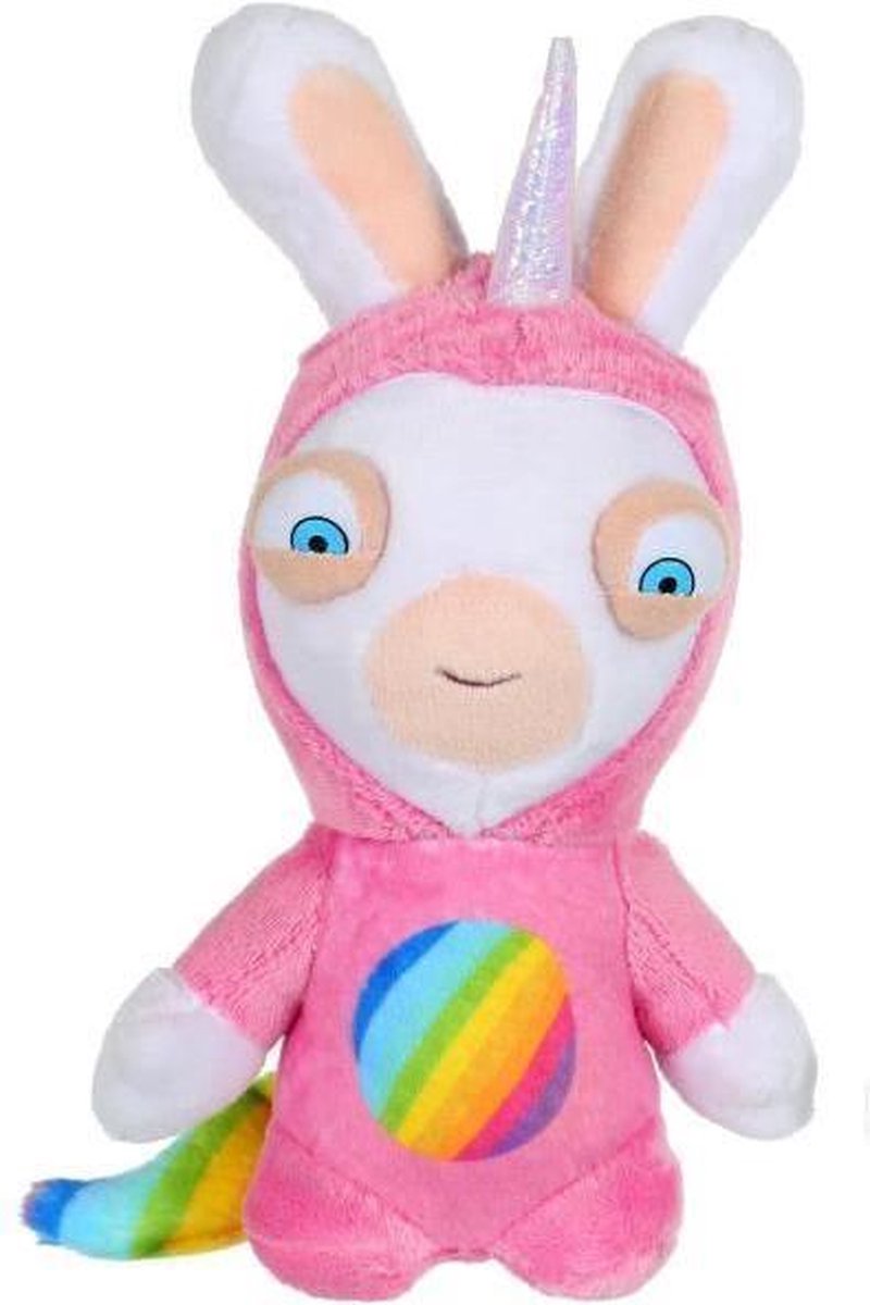 KONIJNEN CRETINS Eenhoorn Pluche Lapicorn Rose Sound - 18 cm
