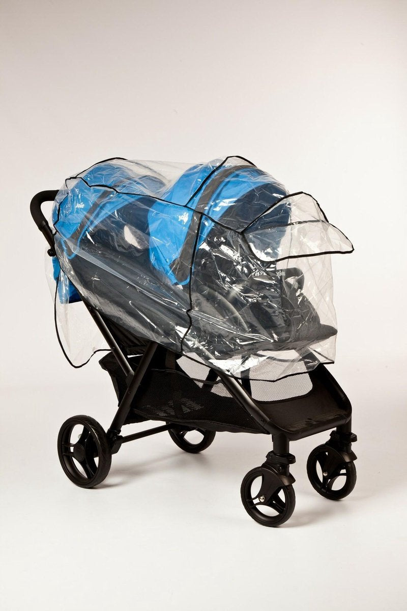 Altabebe - Regenhoes Duowagen met zitjes achter elkaar - Regenscherm Tandemwagen Universeel - Universele Regenkap Tandembuggy