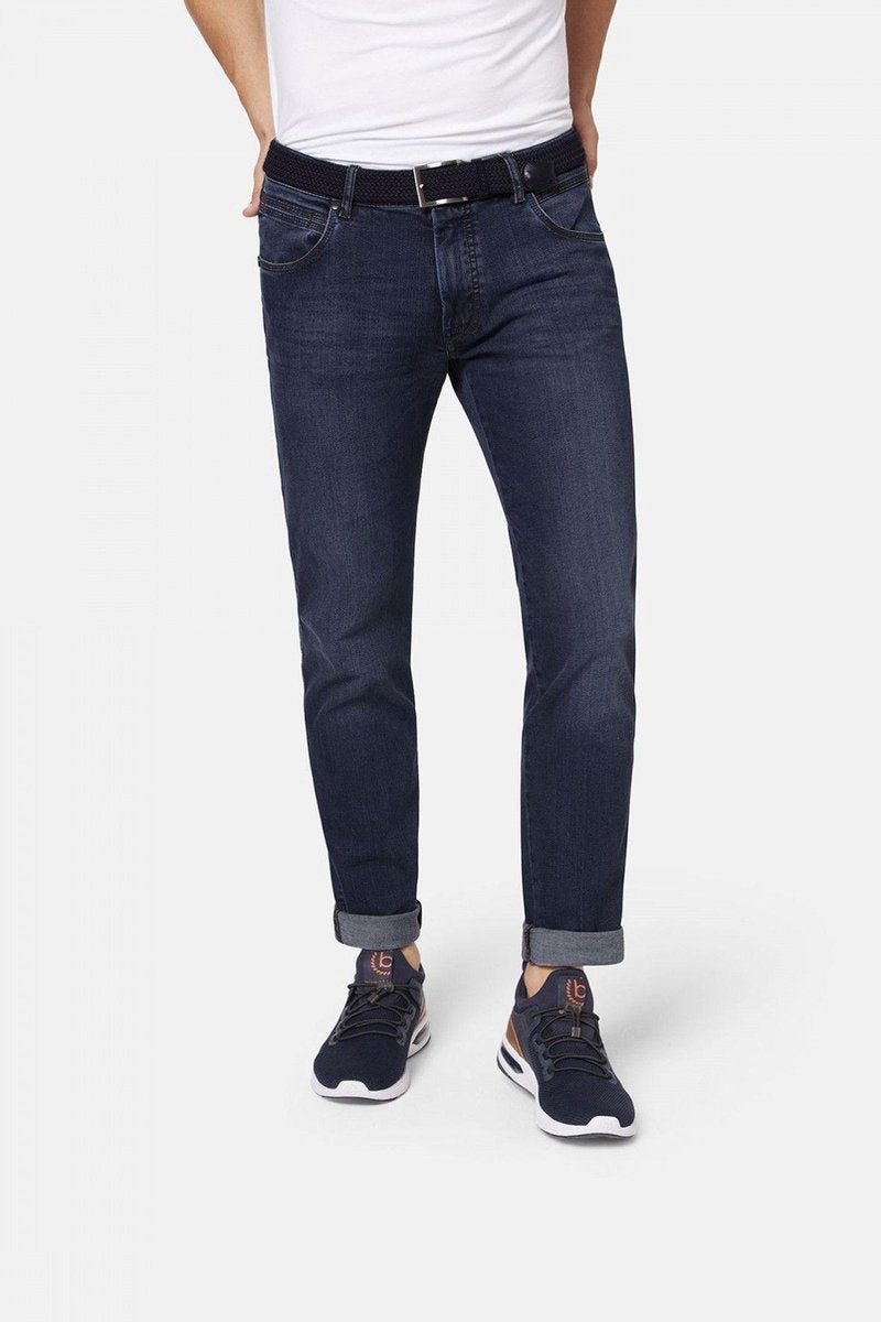 Bugatti Jeans Flexcity Tapered donker blauw maat 32/34
