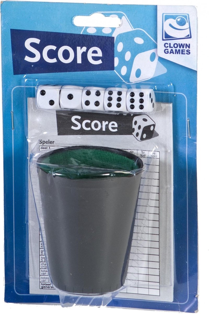 Clown Dobbelset+Scoreblok Blk.