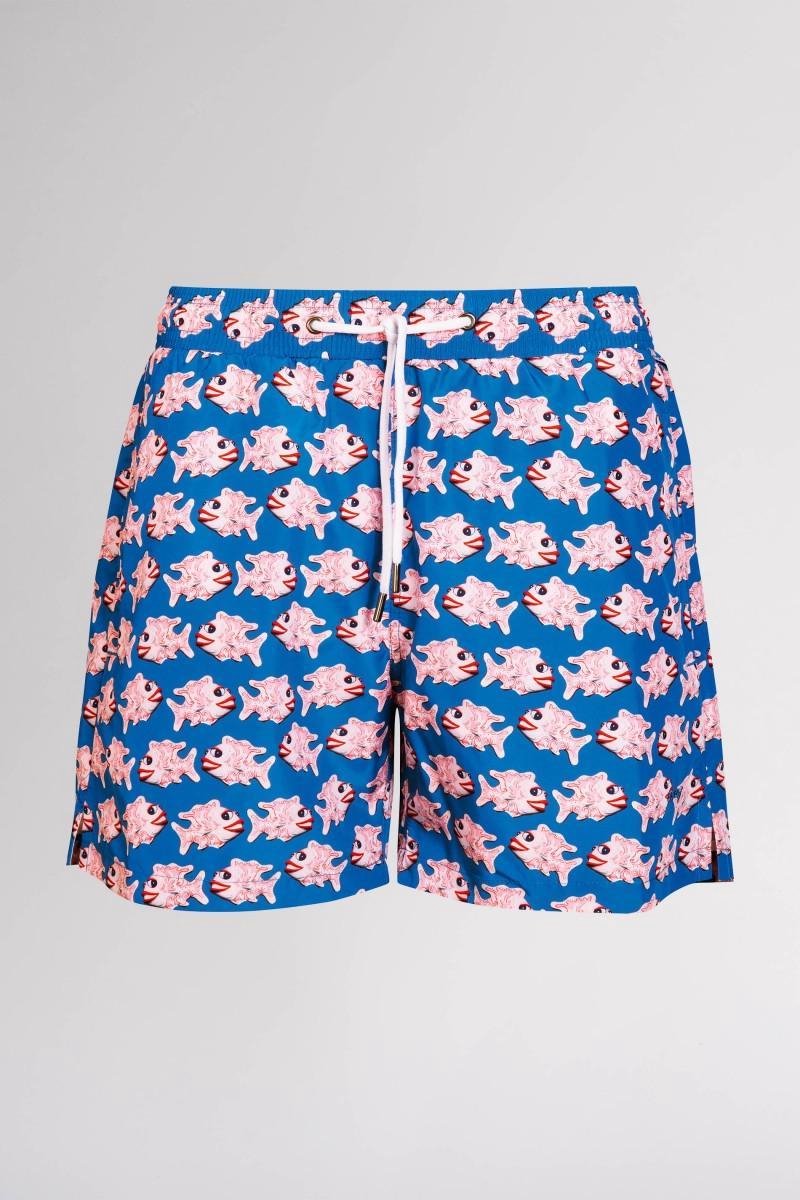Mey Zwembroek Fish Heren 66435 - Blauw 124 capri blue Heren - M