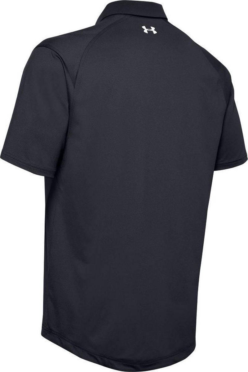 UA Iso-Chill Polo- Zwart - Heren maat: S    heren > golf kleding > polo