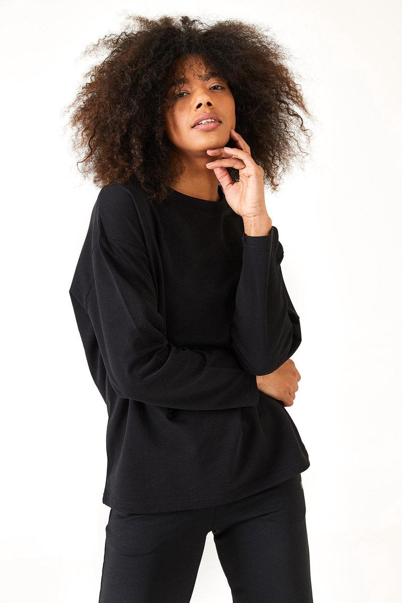 cúpla Women's Oversize Comfy Sweatshirt Activewear Sportswear Streetwear Outdoors with Brushed Inside Thin Fleece Fabric