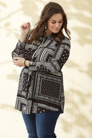 Blouse NABU Zhenzi zakdoek print
