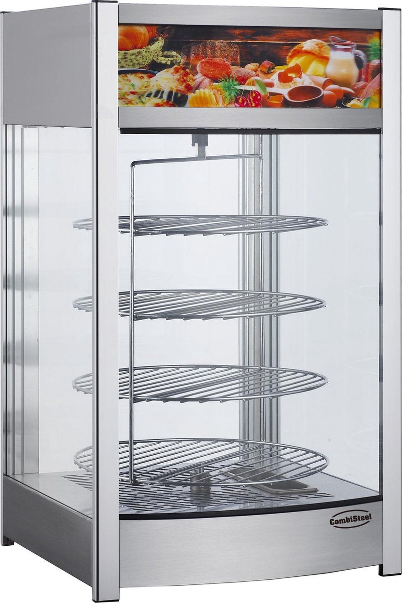 ROTERENDE WARMHOUDVITRINE 97L
