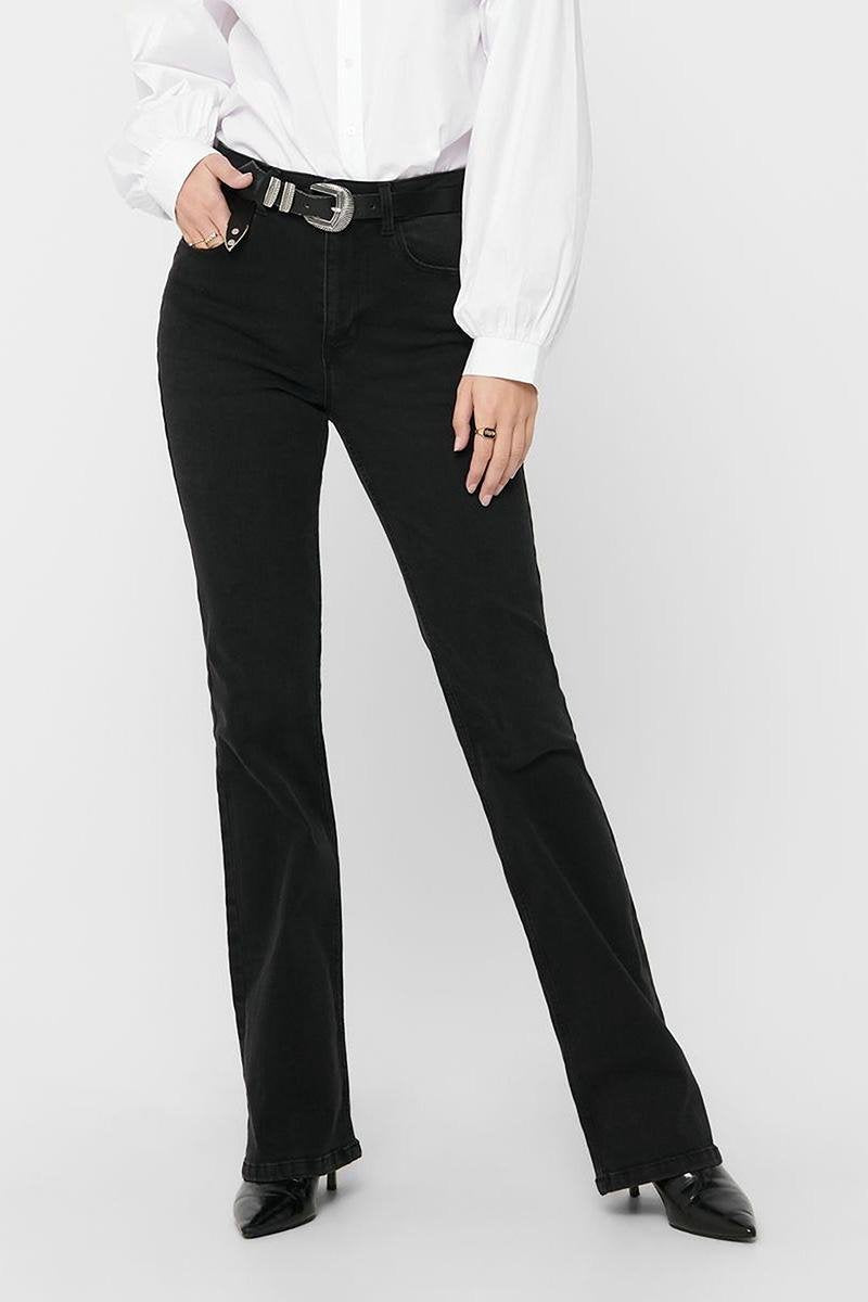Jdynewflora Life High Flared Dg30 D 15221030 Dark Grey Denim