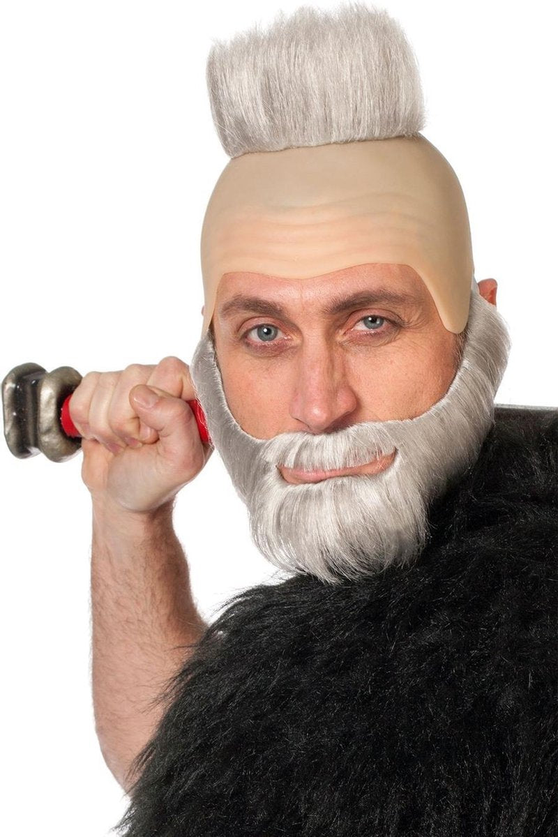 Glatze en baard bruin