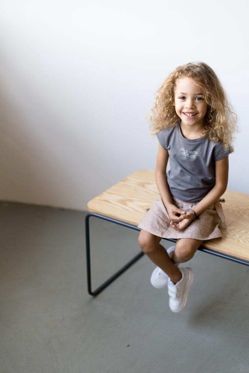 Levv meisjes t-shirt Neomi Steel Grey