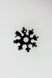 Multitool Fiets Sleutelhanger - 18 in 1 - Sneeuwvlok Zwart - Snowflake