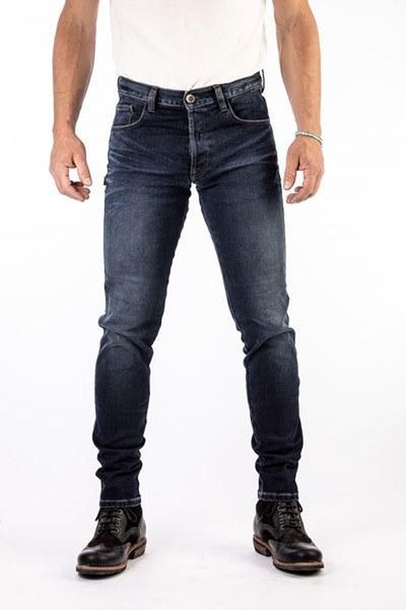 ROKKER Rokkertech Slim Dark Blue Motorcycle Jeans L32/W33