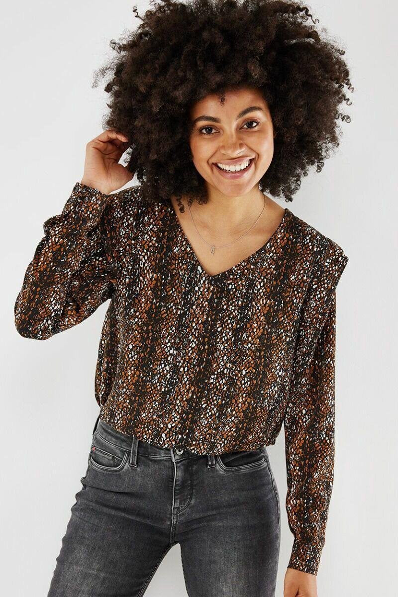 Blouse Ls Gn0409016w Brown