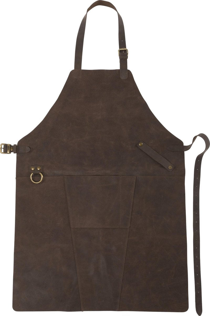 Bbq Schort - Kwaliteits Leder - echt Rund Leder - Leren Schort - ook voor je Buitenkeuken !