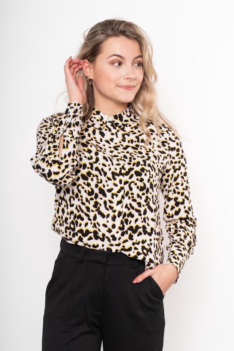 ICHI Blouse Off-White/Panter