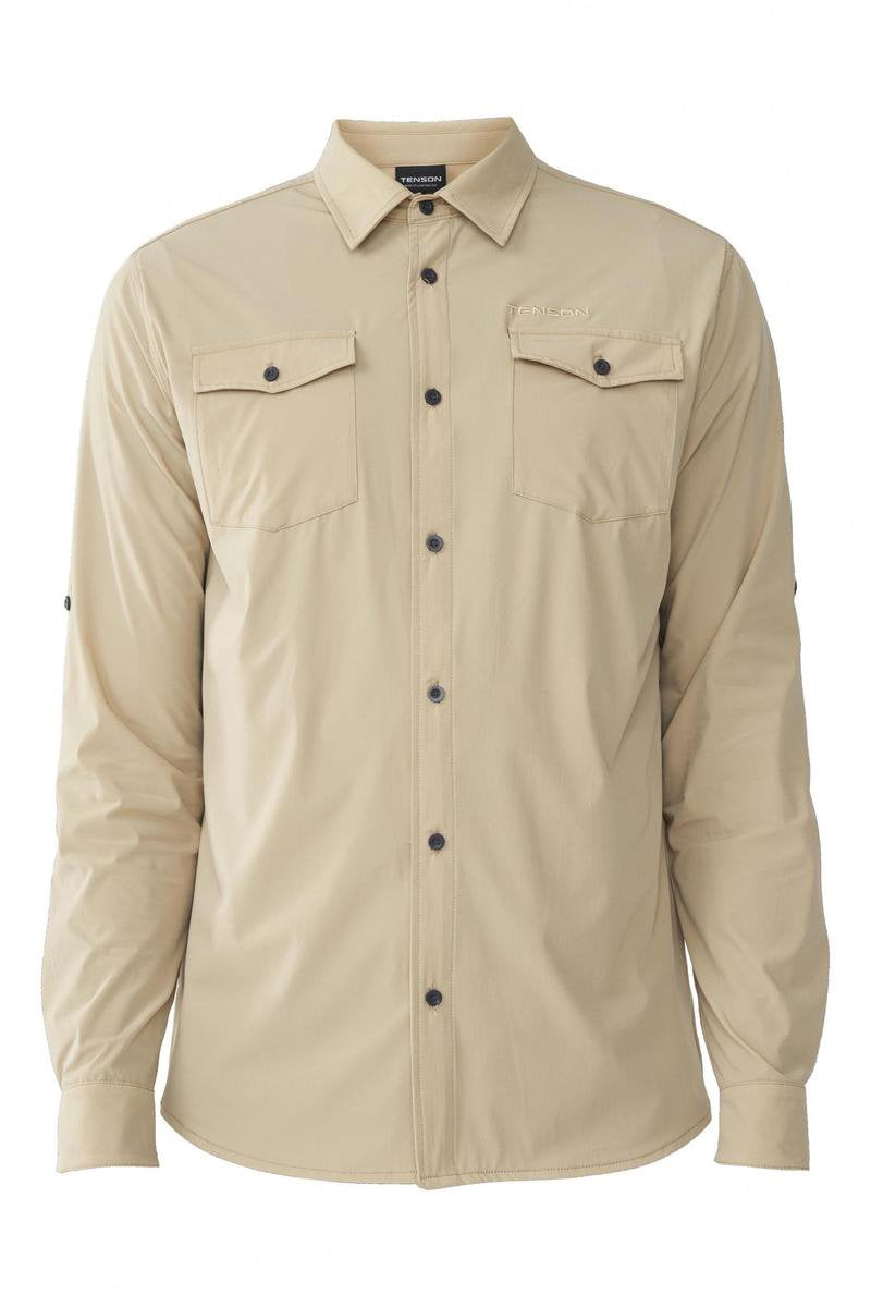 Tenson Blouse Jimi Heren Polyamide Beige Maat M
