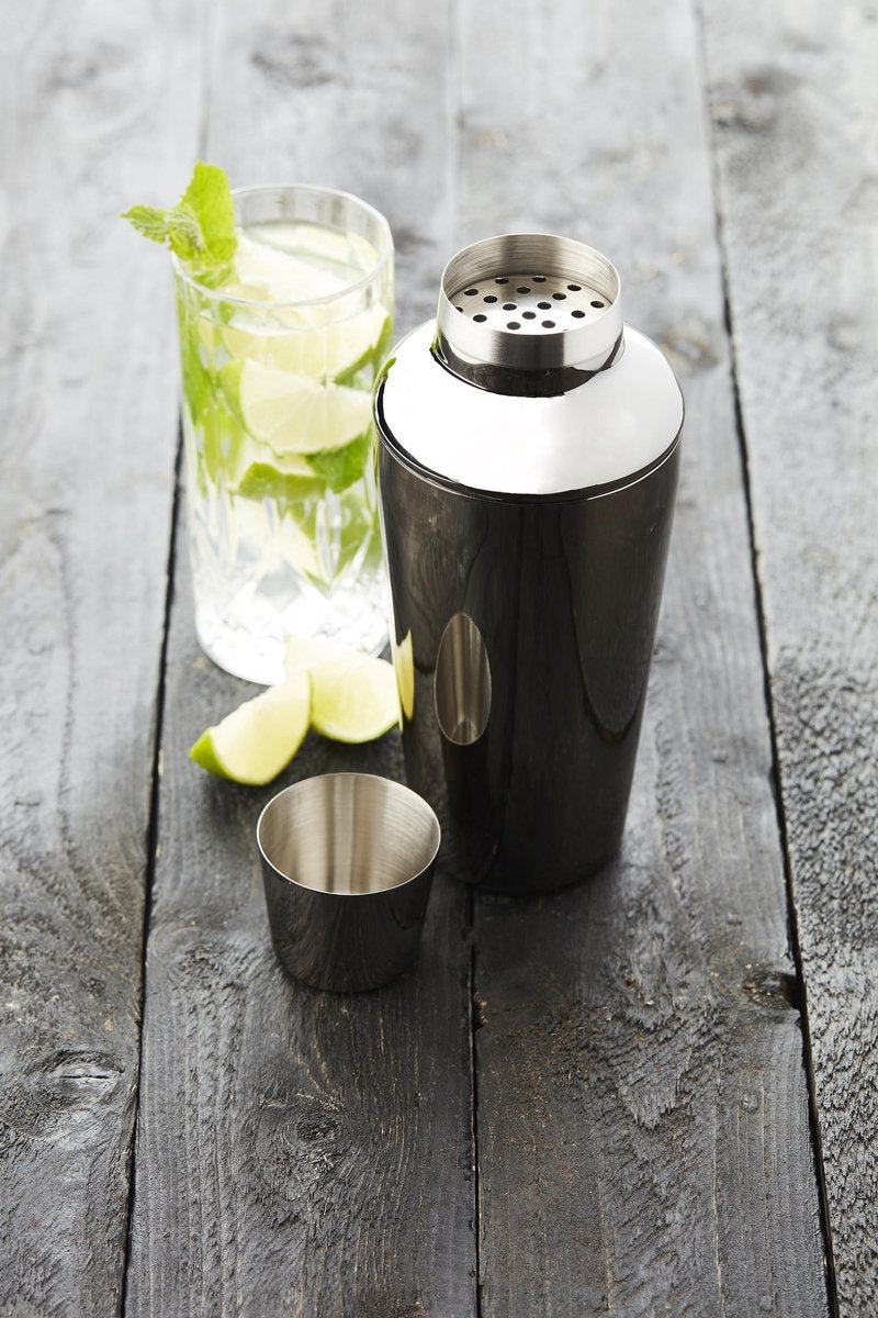Point-Virgule - Cobbler shaker - RVS Metallic zwart - 750ml