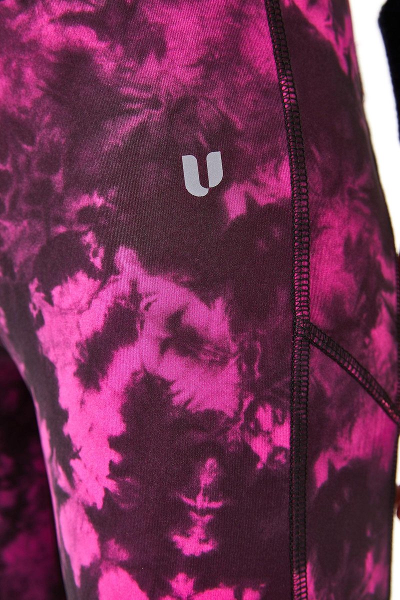 cúpla Women's Activewear Leggings Tie Dye Pattern Fashionable Sportswear for Training Gym Running Yoga