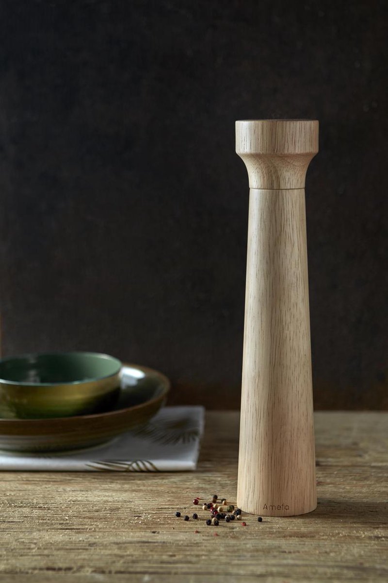 Amefa Moderne- Zout en Pepermolen- 30 cm-hout