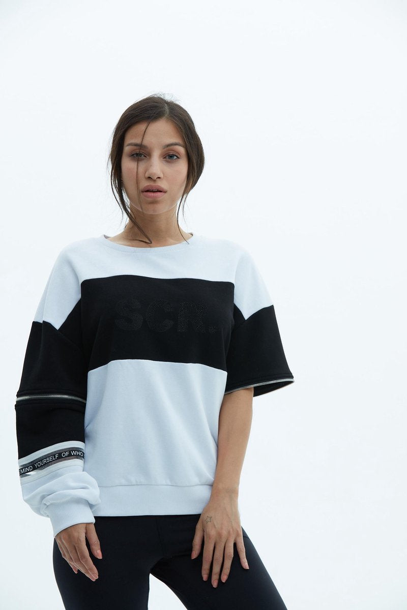 SCR. Nemra Sweater Met  Afritsbare Mouwen