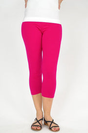 Hoogwaardige Dames 3/4 Legging | 3 Kwart Legging | One-Size | Maat 38-42 | Roze